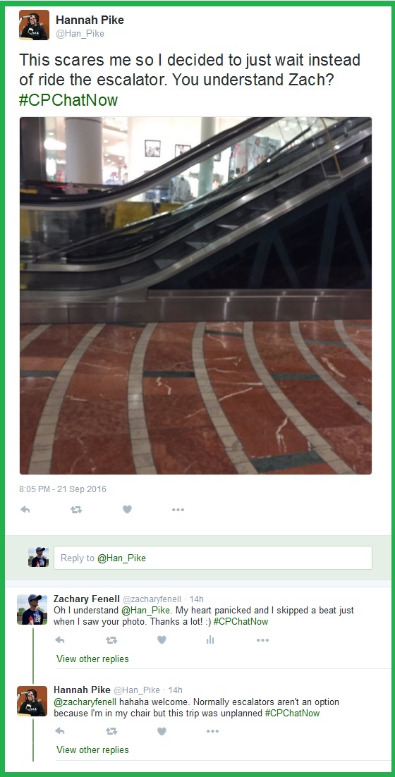 Majority of #CPChatNow participants seem to fear escalators.